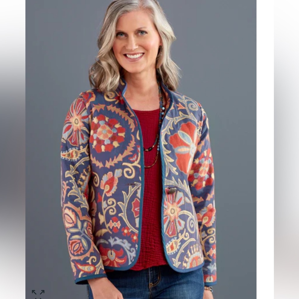 Petalura Reversible Roussillon Jacket Size Medium Like New